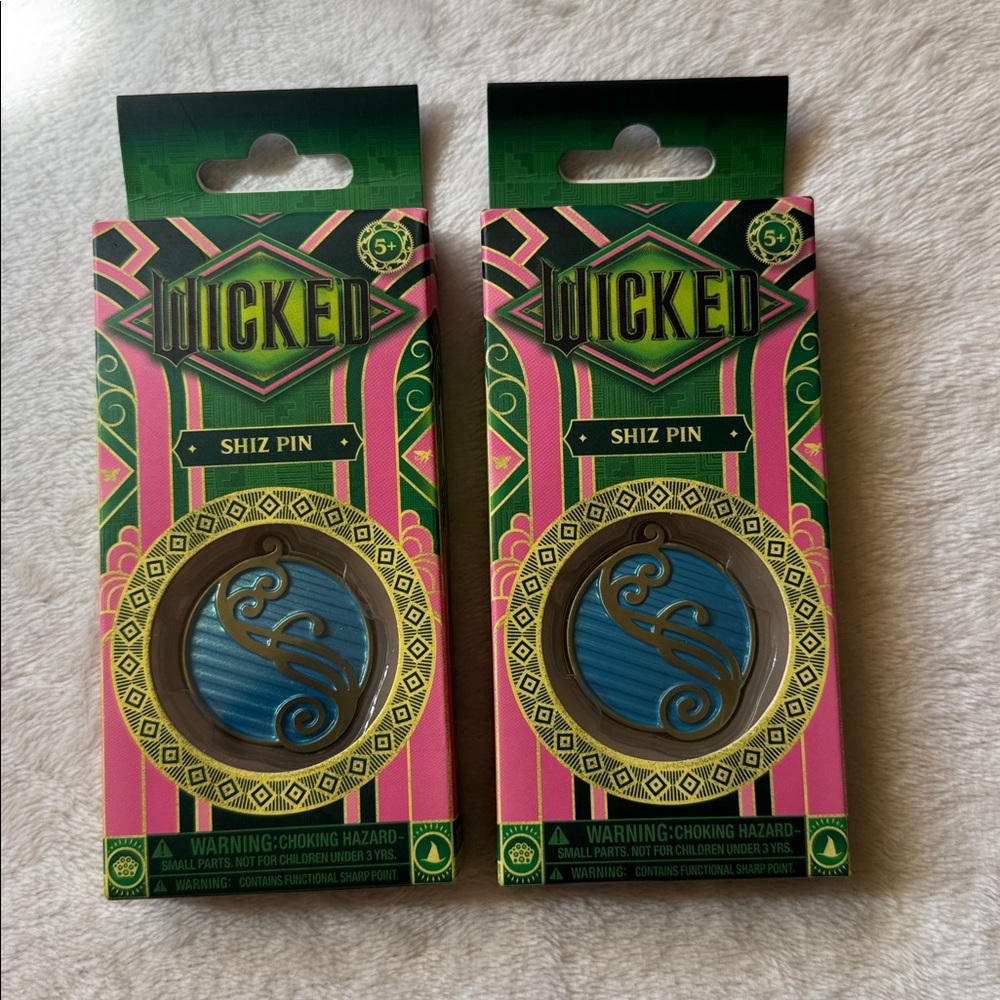 Wicked Shiz University Blue Pin Set of Two